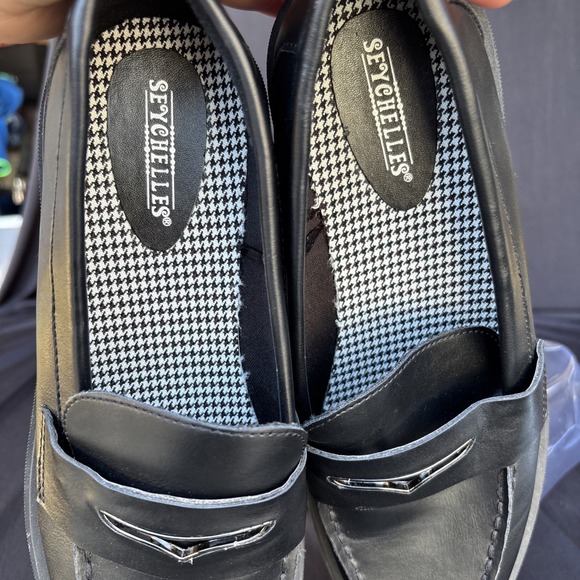Seychelles "Hank" Black Chunky Loafers Size 9 - Picture 6 of 7